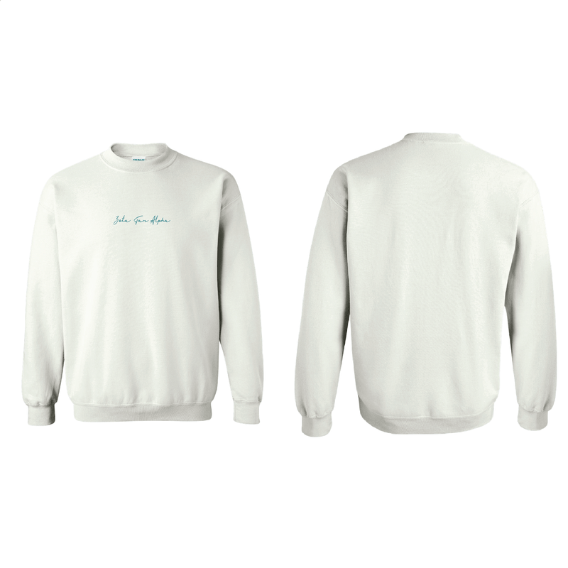Cursive Sweatshirt (Sororities G-Z)