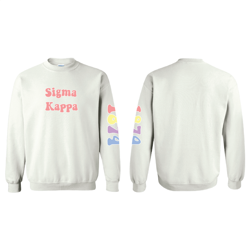 Pastel Sweatshirt (Sororities G-Z)