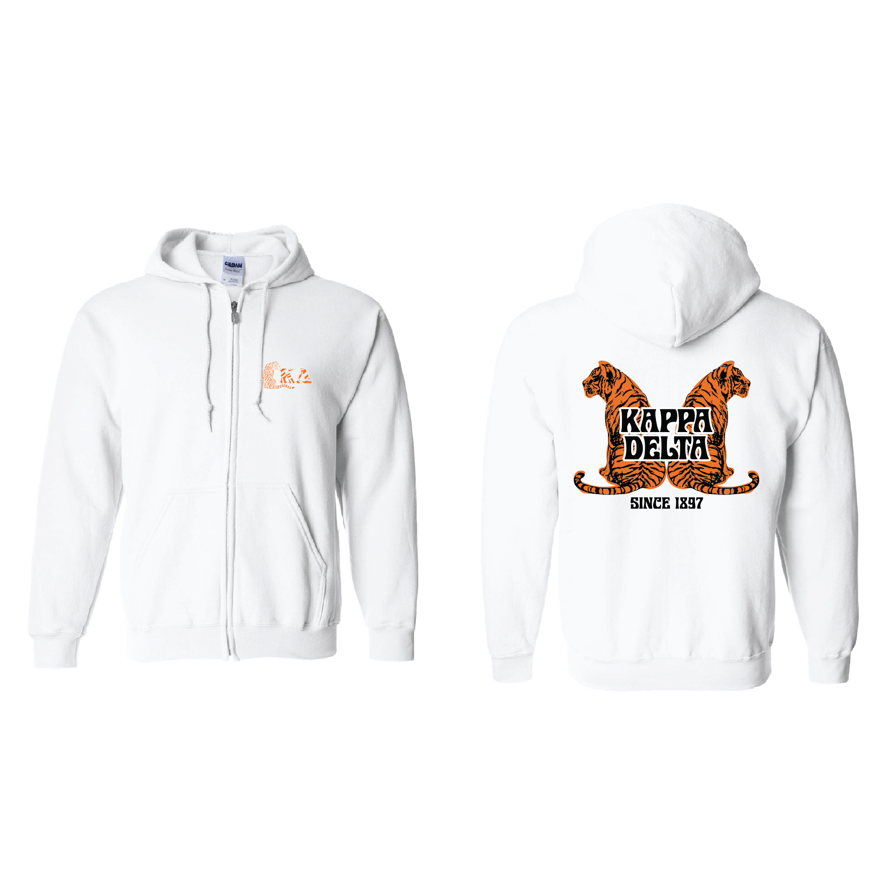 Tiger Full-zip Hoodie (Sororities G-Z) – The Collegiate Lineup