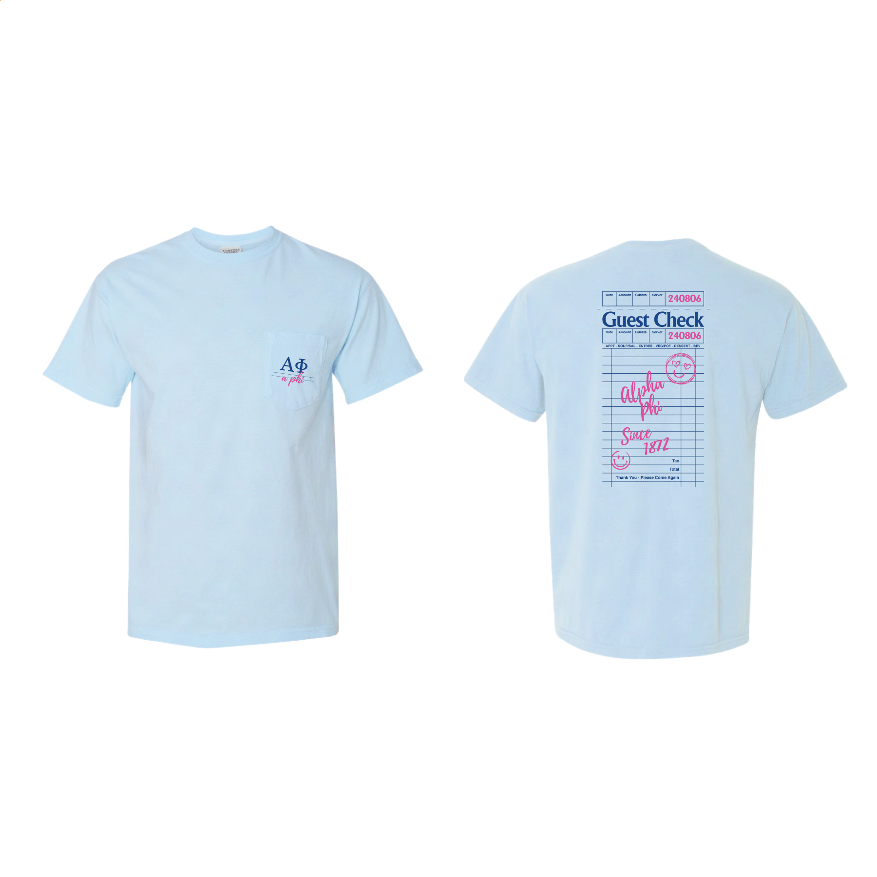 Guest Check T-Shirt – The Collegiate Lineup