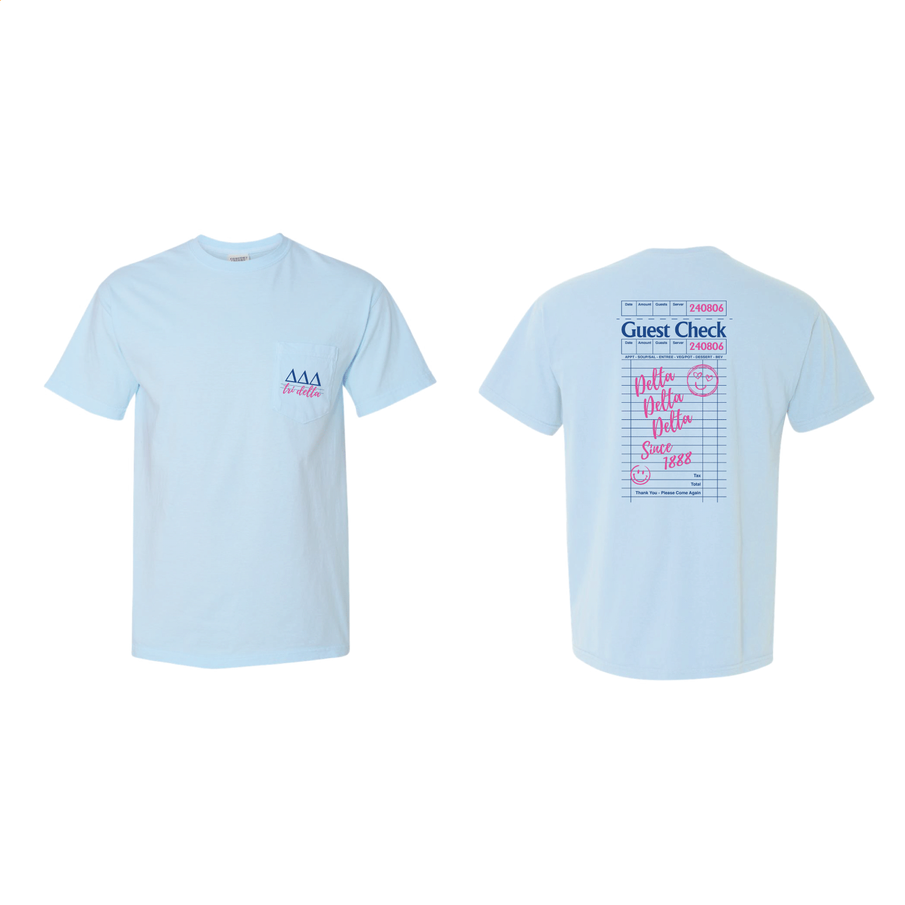 Guest Check T-Shirt – The Collegiate Lineup