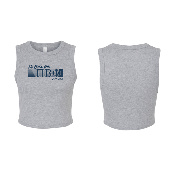 Motion Letters Muscle Crop Tank (Sororities G-Z)