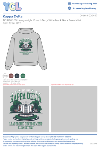 Kappa Delta Rho None #20447 Individual Shipping