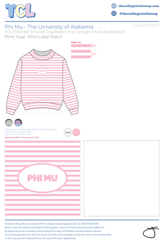 Phi Mu University of Alabama #20557