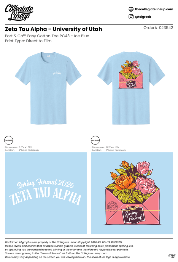 Zeta Tau Alpha University of Utah #23542