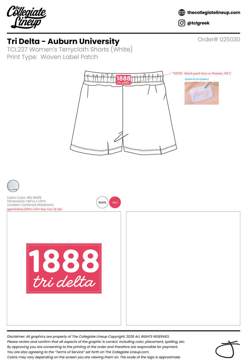 Tri Delta Auburn University #25030 Individual Shipping