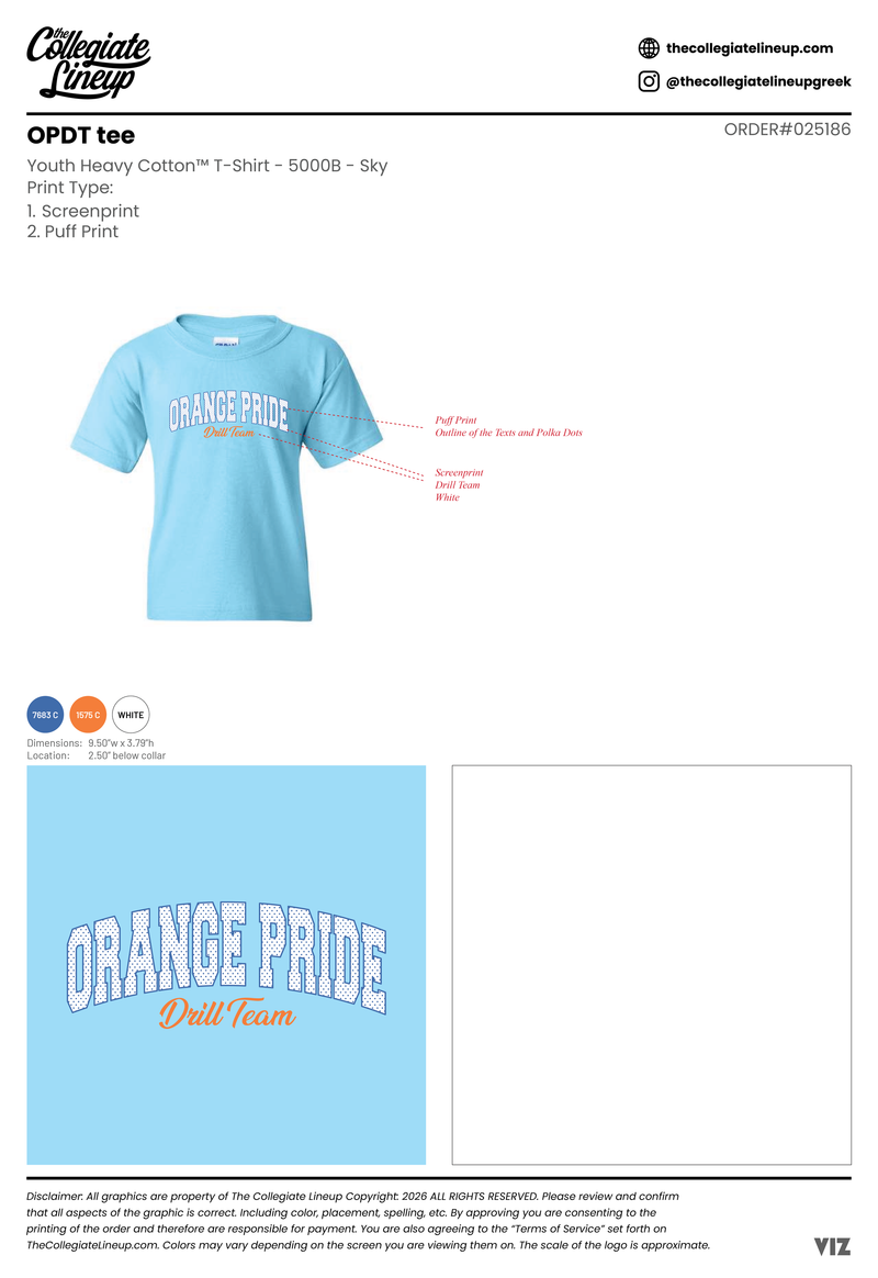 OPDT Tee #25186 Youth Shirt