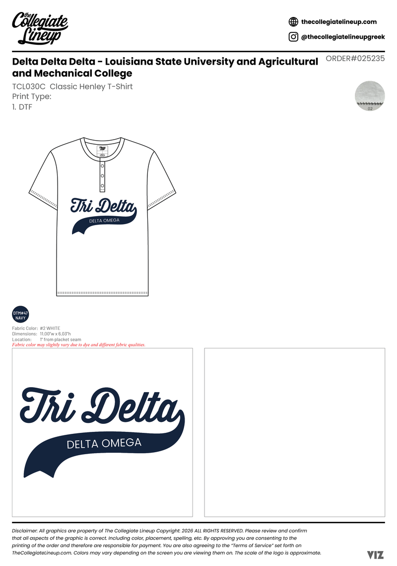 Delta Delta Delta Louisiana State University and Agricultural and Mechanical College #25235