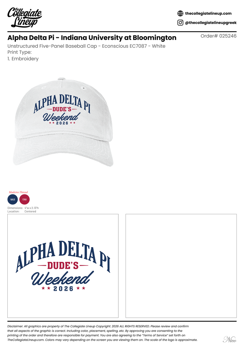 Alpha Delta Pi Indiana University at Bloomington #25332