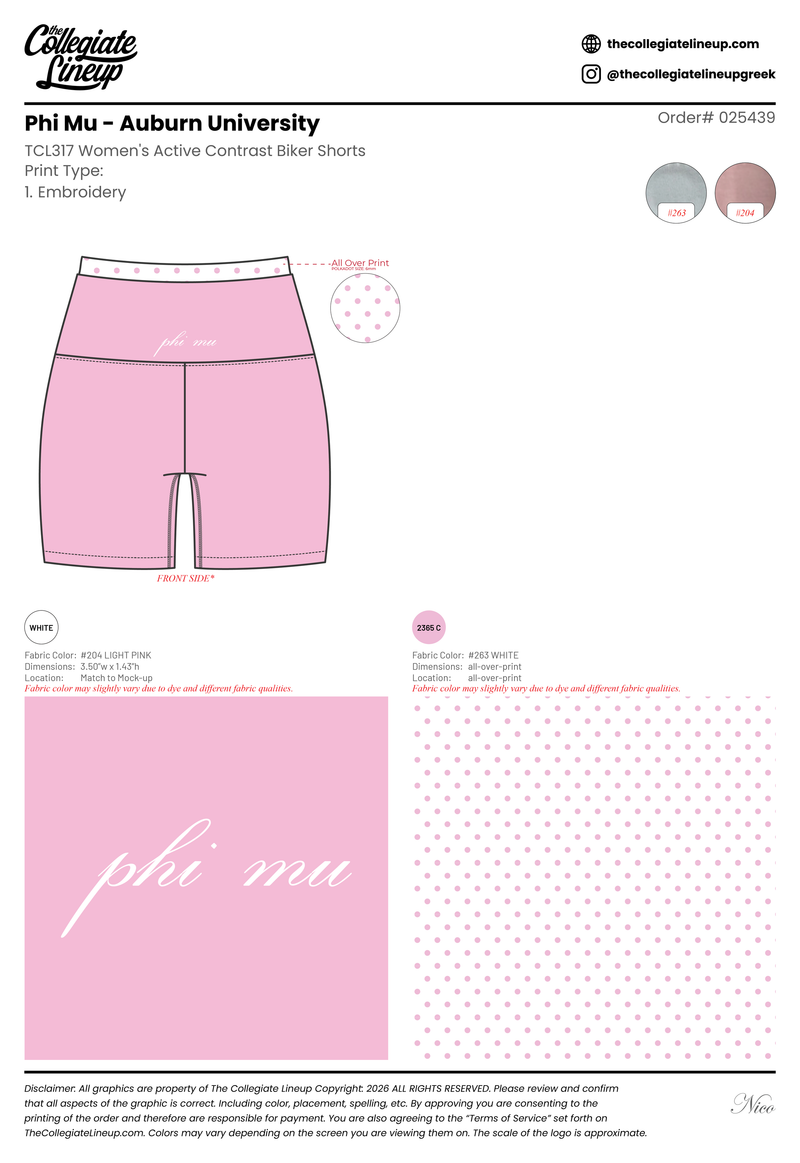 Phi Mu Delta Auburn University #25485 Individual Shipping Individual Shipping