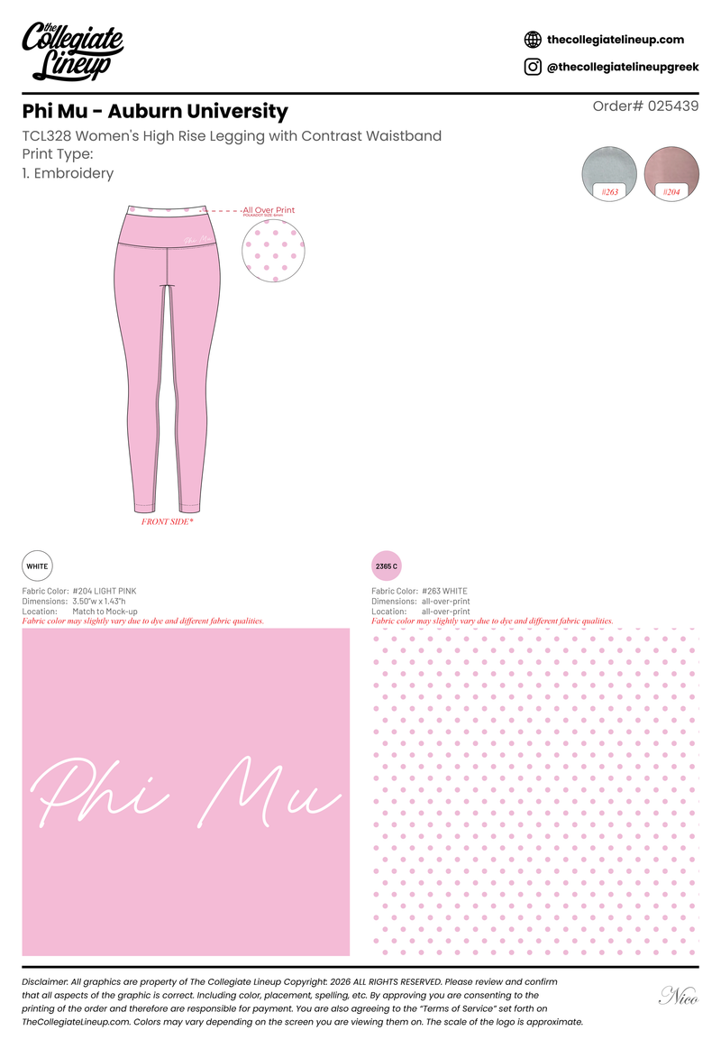Phi Mu Delta Auburn University #25485 Individual Shipping Individual Shipping