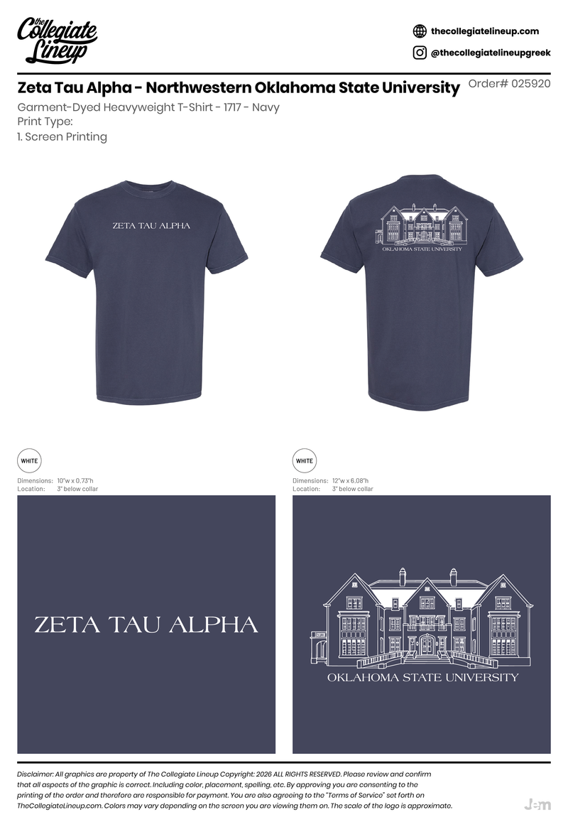 Zeta Tau Alpha Northwestern Oklahoma State University #25920
