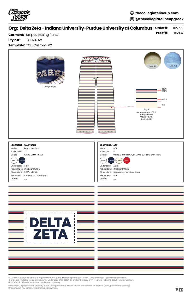 Striped Boxing Pants
