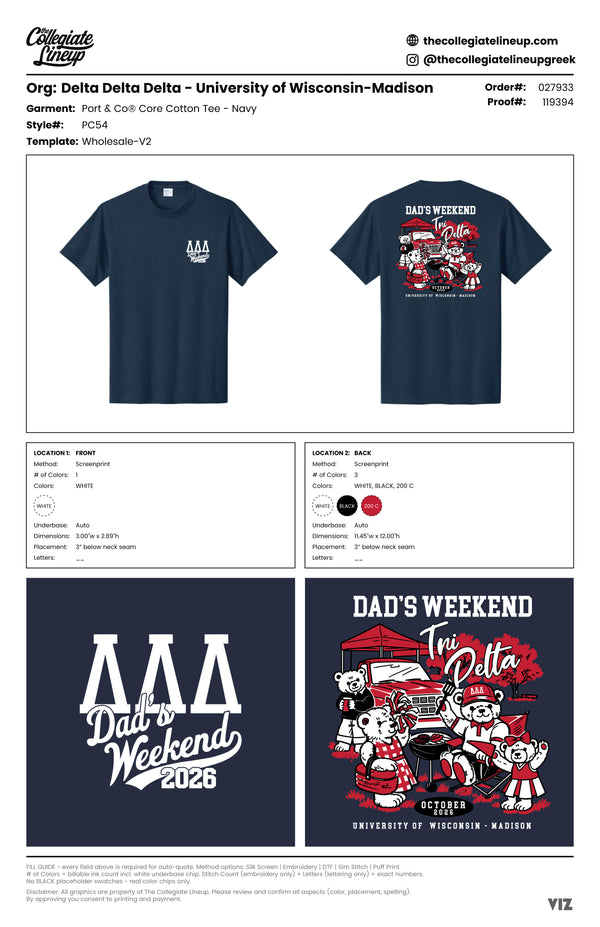 Delta Delta Delta University of Wisconsin-Madison #27933