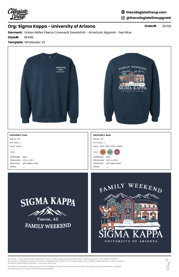Sigma Kappa University of Arizona #25709