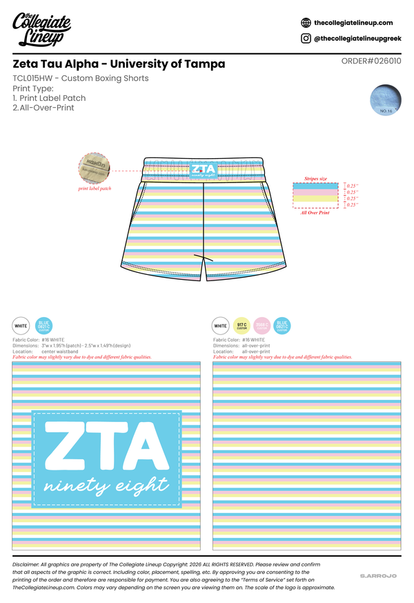 Zeta Tau Alpha University of Tampa #26010
