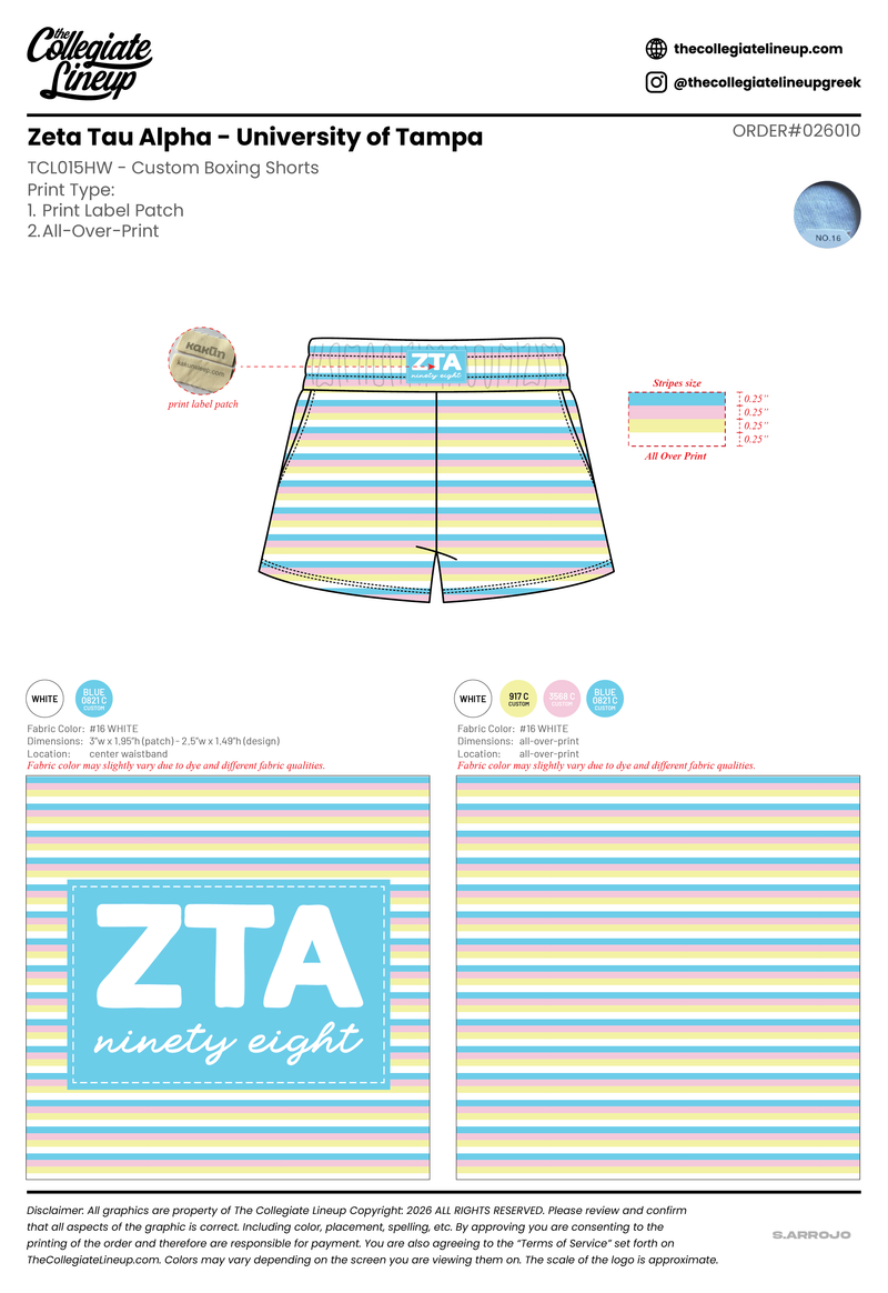 Zeta Tau Alpha University of Tampa #26010