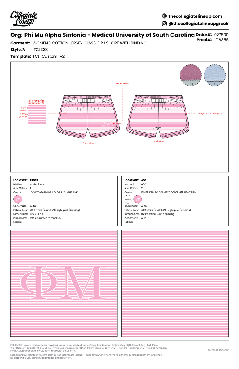 WOMEN'S COTTON JERSEY CLASSIC PJ SHORT WITH BINDING