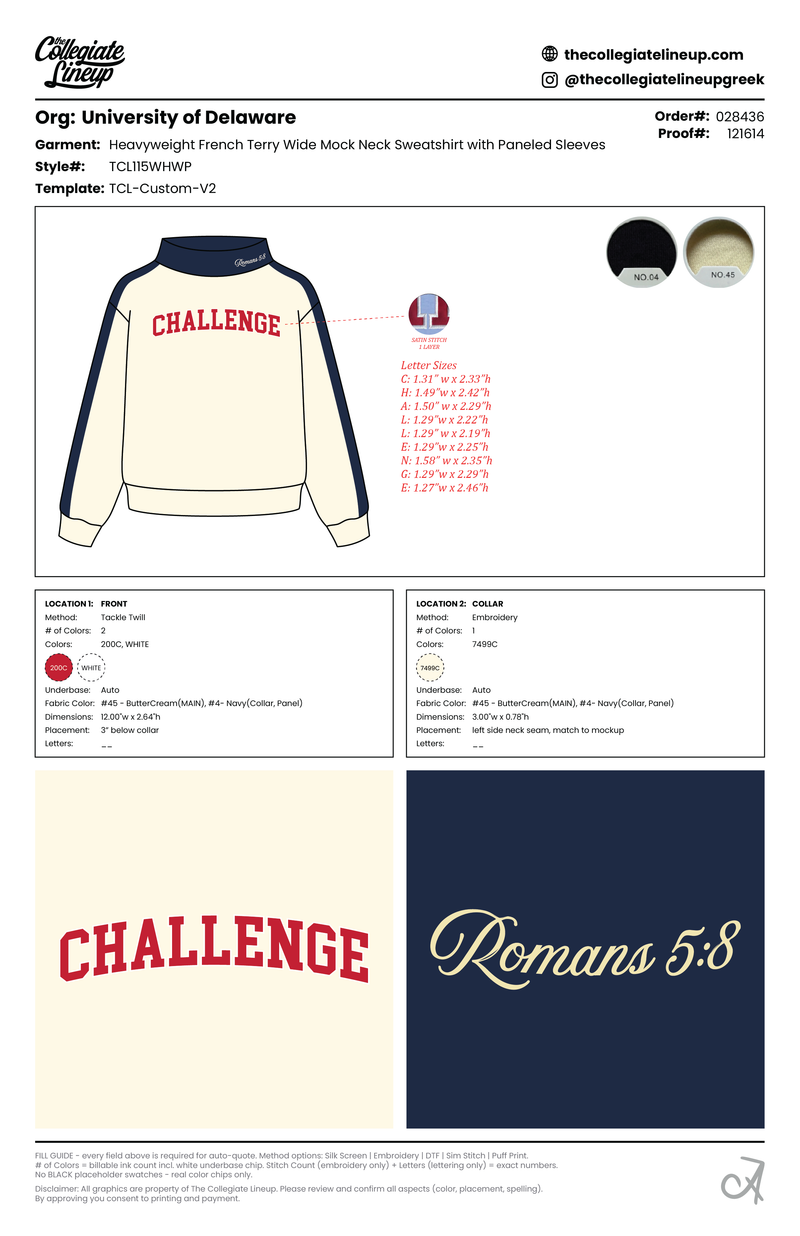 HEAVYWEIGHT FRENCH TERRY WIDE MOCK NECK SWEATSHIRT WITH PANELED SLEEVES