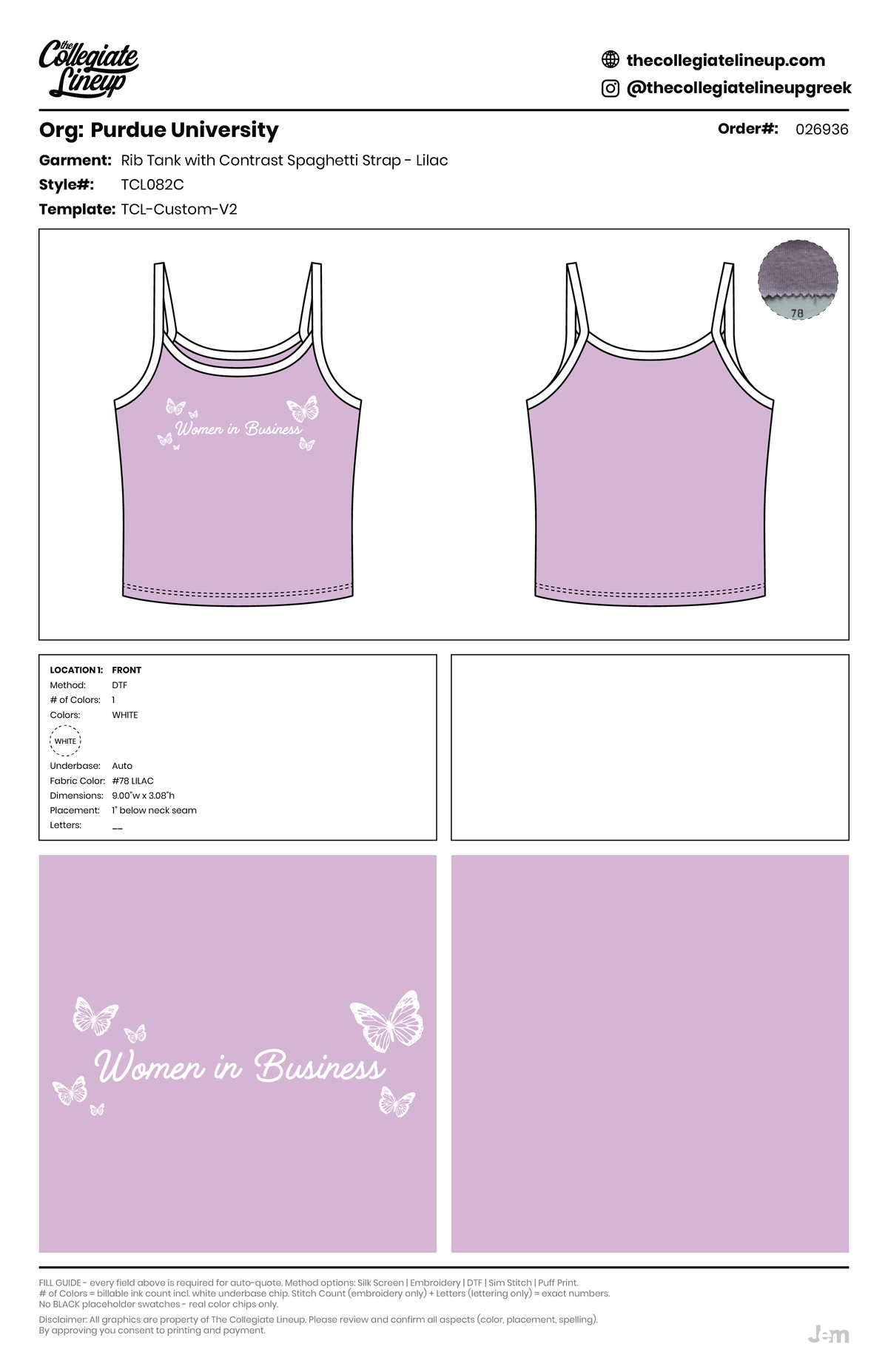Rib Tank with Contrast Spaghetti Strap — Lilac