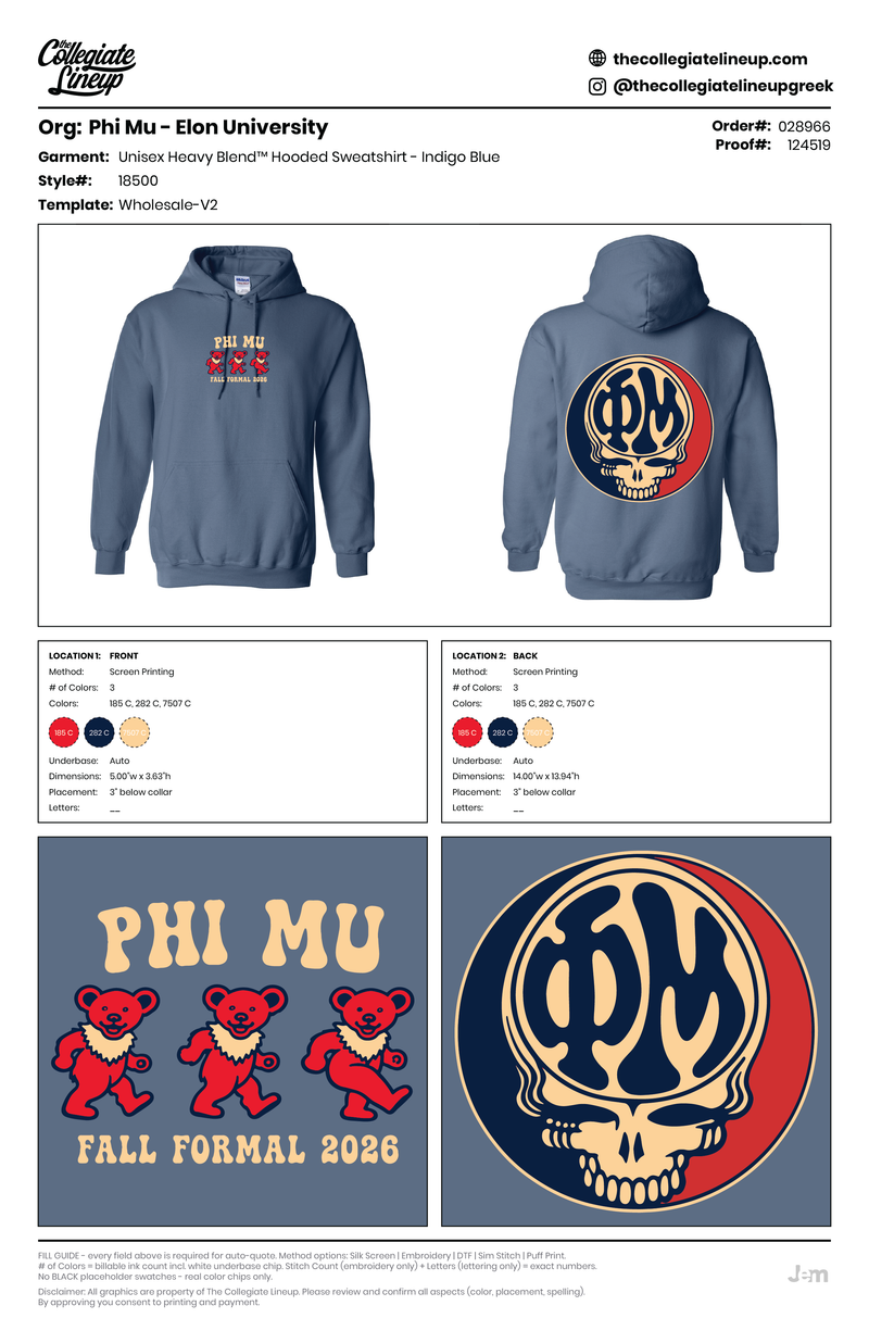 HEAVY BLEND™ HOODED SWEATSHIRT — Indigo Blue