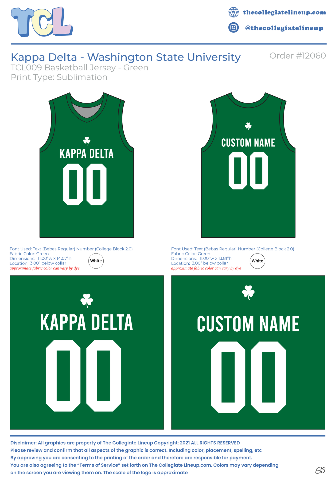 Kappa Delta Washington State University #12060