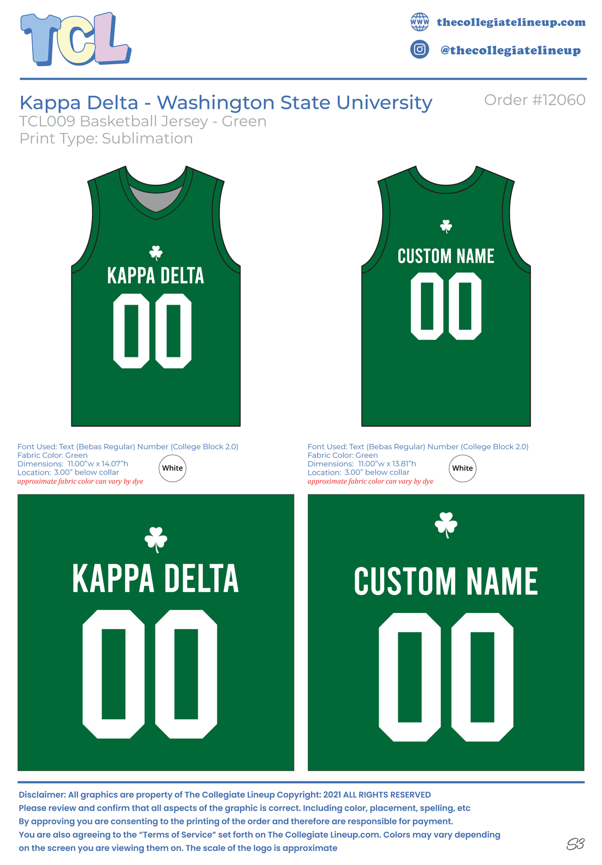 Kappa Delta Washington State University #12060