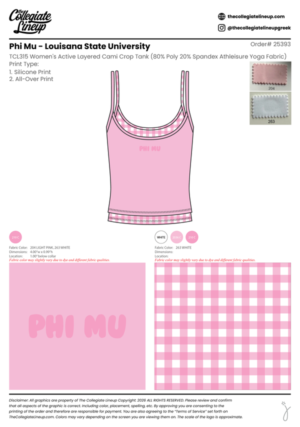 Phi Mu Louisana State University #25393