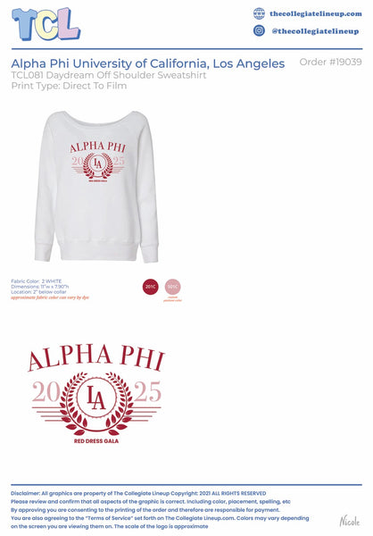 Alpha Phi University of California, Los Angeles #19039
