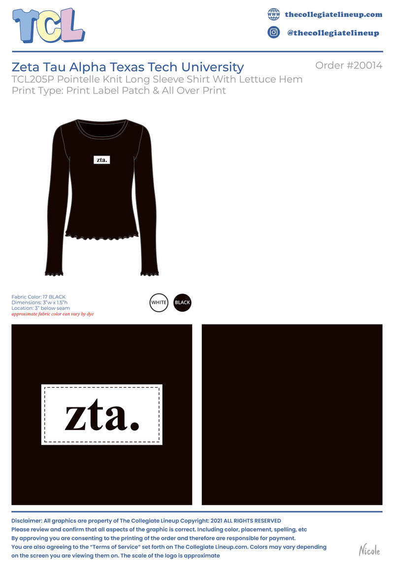 Zeta Tau Alpha  Texas Tech University  #20014