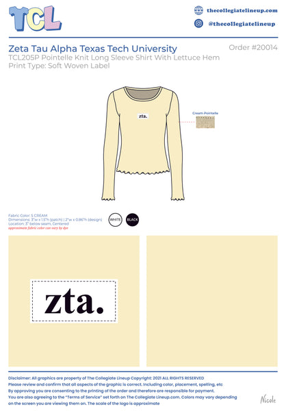 Zeta Tau Alpha  Texas Tech University  #20014