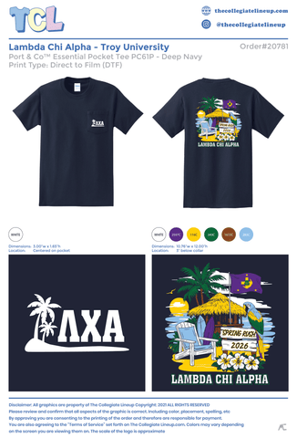 Lambda Chi Alpha Troy University #20781