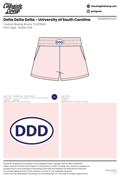 Delta Delta Delta University of South Carolina #22212