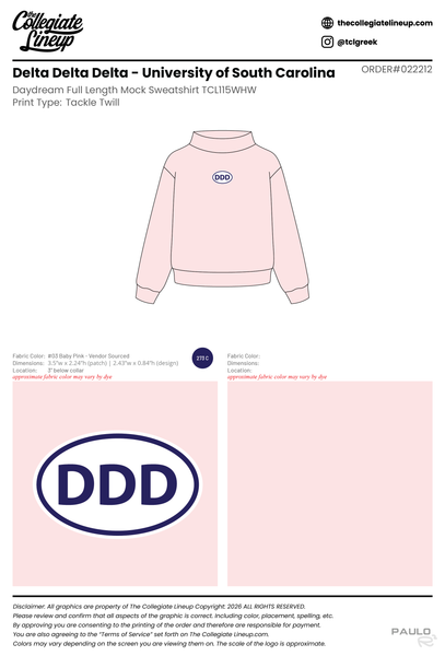 Delta Delta Delta University of South Carolina #22212