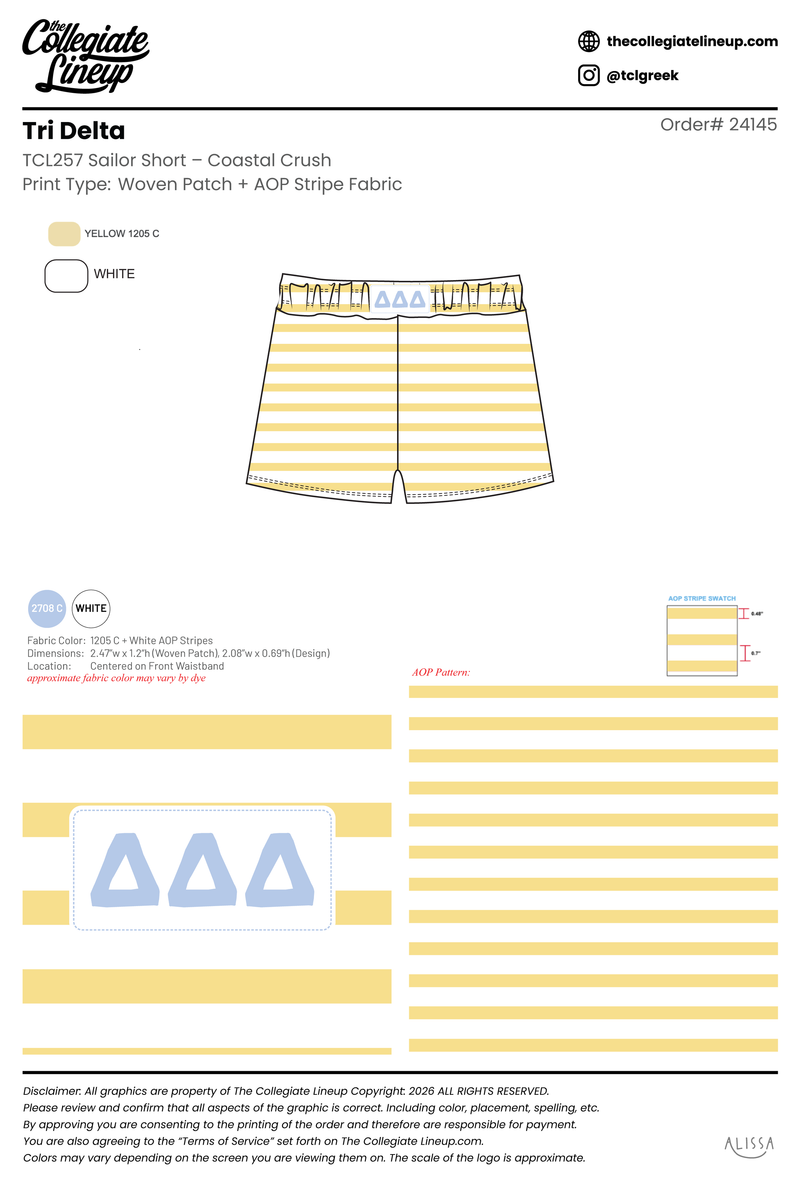 Tri Delta University of Tennessee - Knoxville #24145 - Individual Shipping