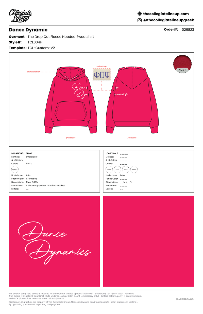 THE DROP CUT FLEECE HOODED SWEATSHIRT
