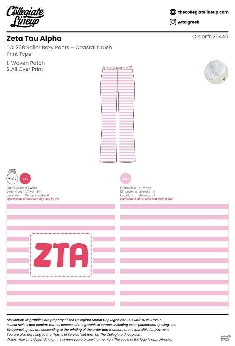 ZTA Summer Apparel #25446 - Individual Shipping