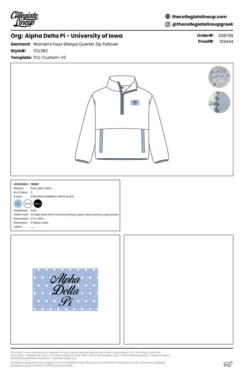 WOMEN'S FAUX SHERPA QUARTER ZIP PULLOVER