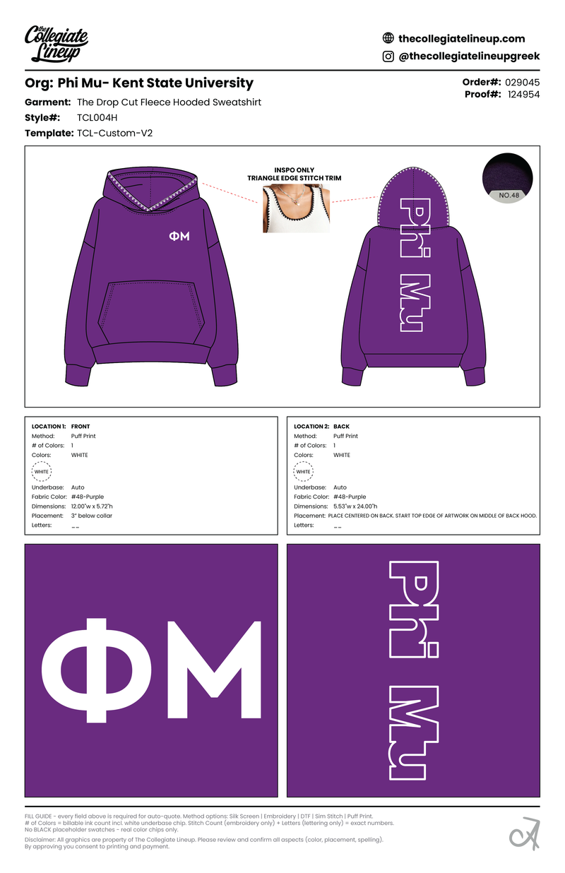 THE DROP CUT FLEECE HOODED SWEATSHIRT