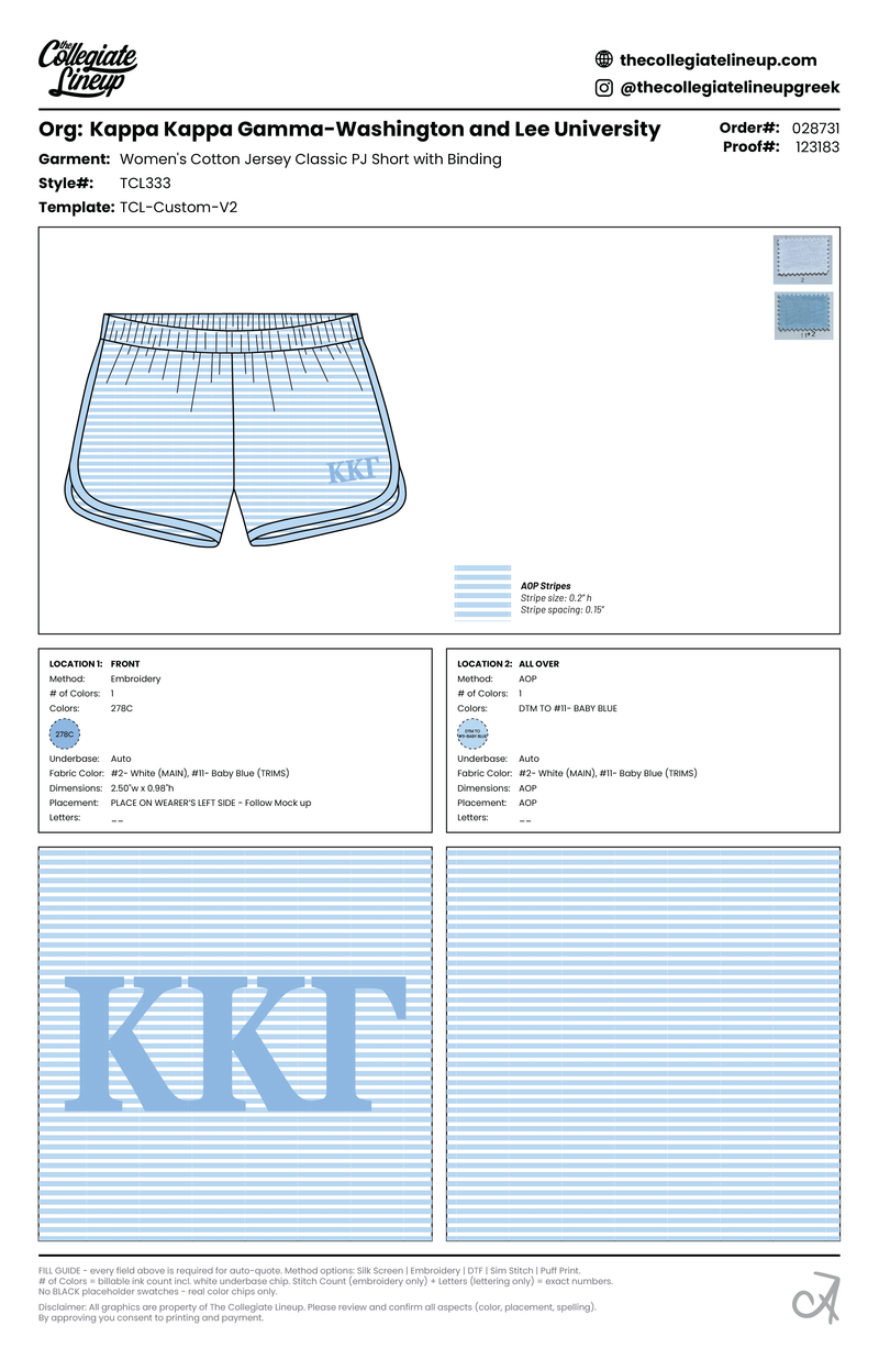 WOMEN'S COTTON JERSEY CLASSIC PJ SHORT WITH BINDING — Light Blue