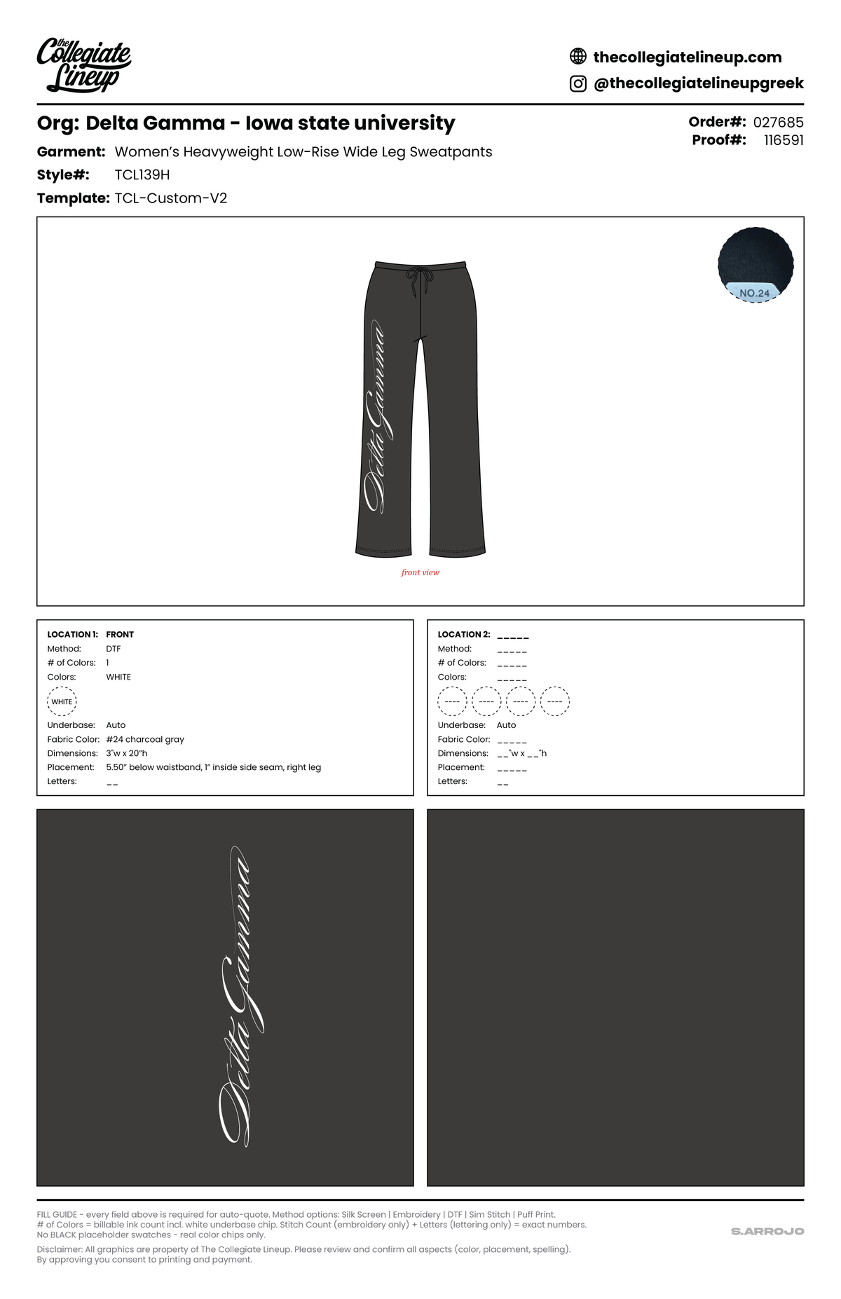 DAYDREAM HEAVYWEIGHT WOMEN'S LOW RISE WIDE LEG SWEATPANTS — Charcoal Gray