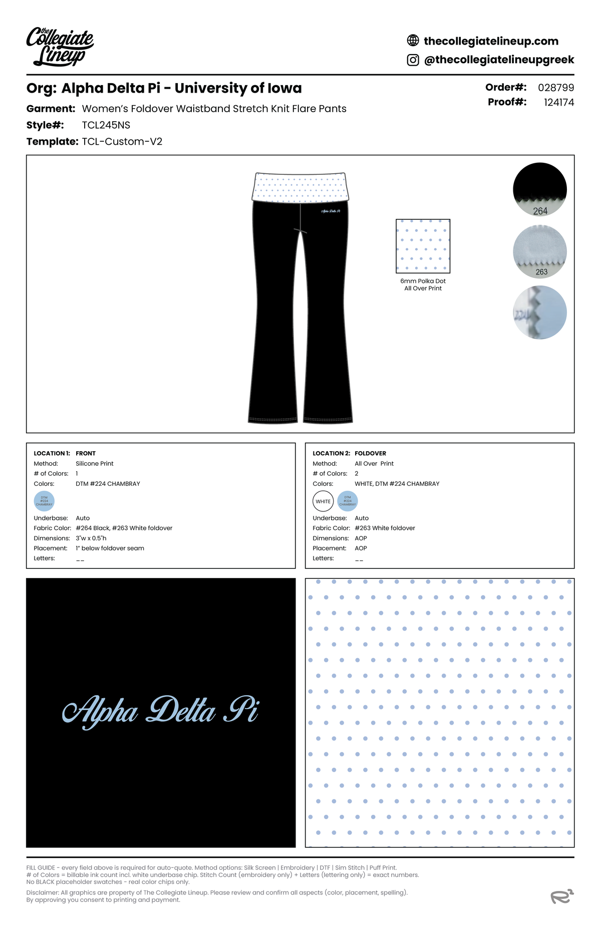 WOMEN'S FOLDOVER WAISTBAND STRETCH KNIT FLARE PANTS — Black