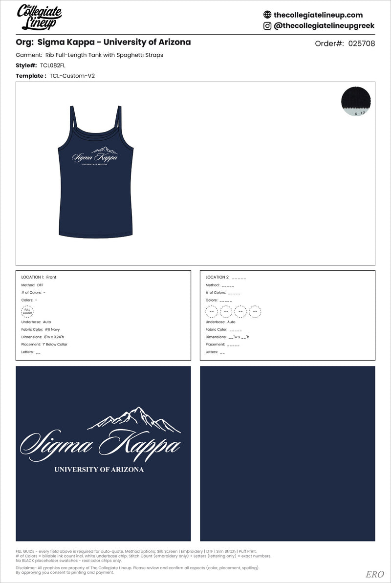 Sigma Kappa University of Arizona #25708