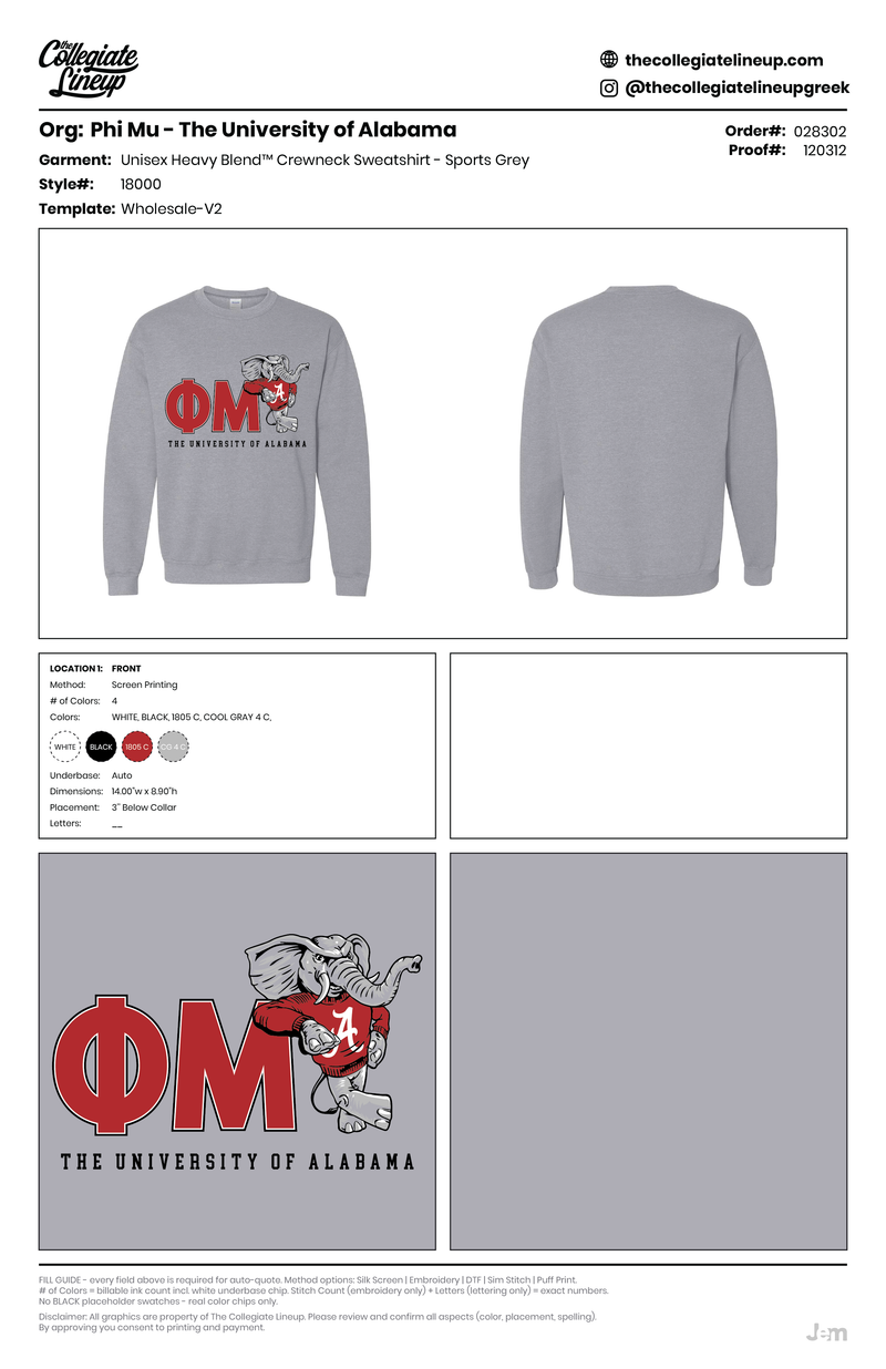 Heavy Blend™ Crewneck Sweatshirt — Sport Grey