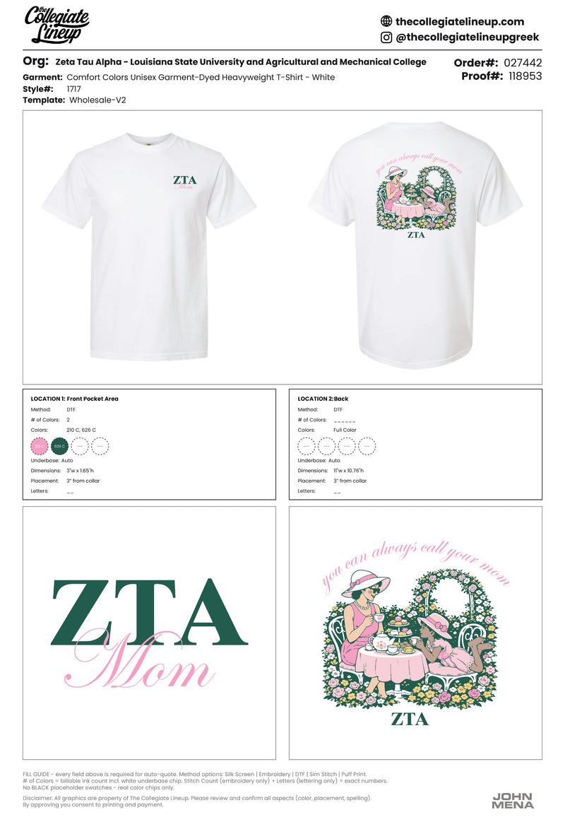 Zeta Tau Alpha Louisiana State University and Agricultural and Mechanical College #27442