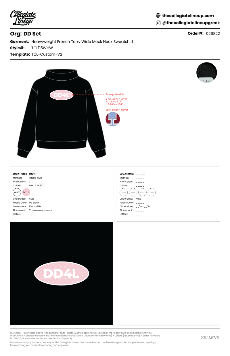 Daydream Full Length Mock Sweatshirt