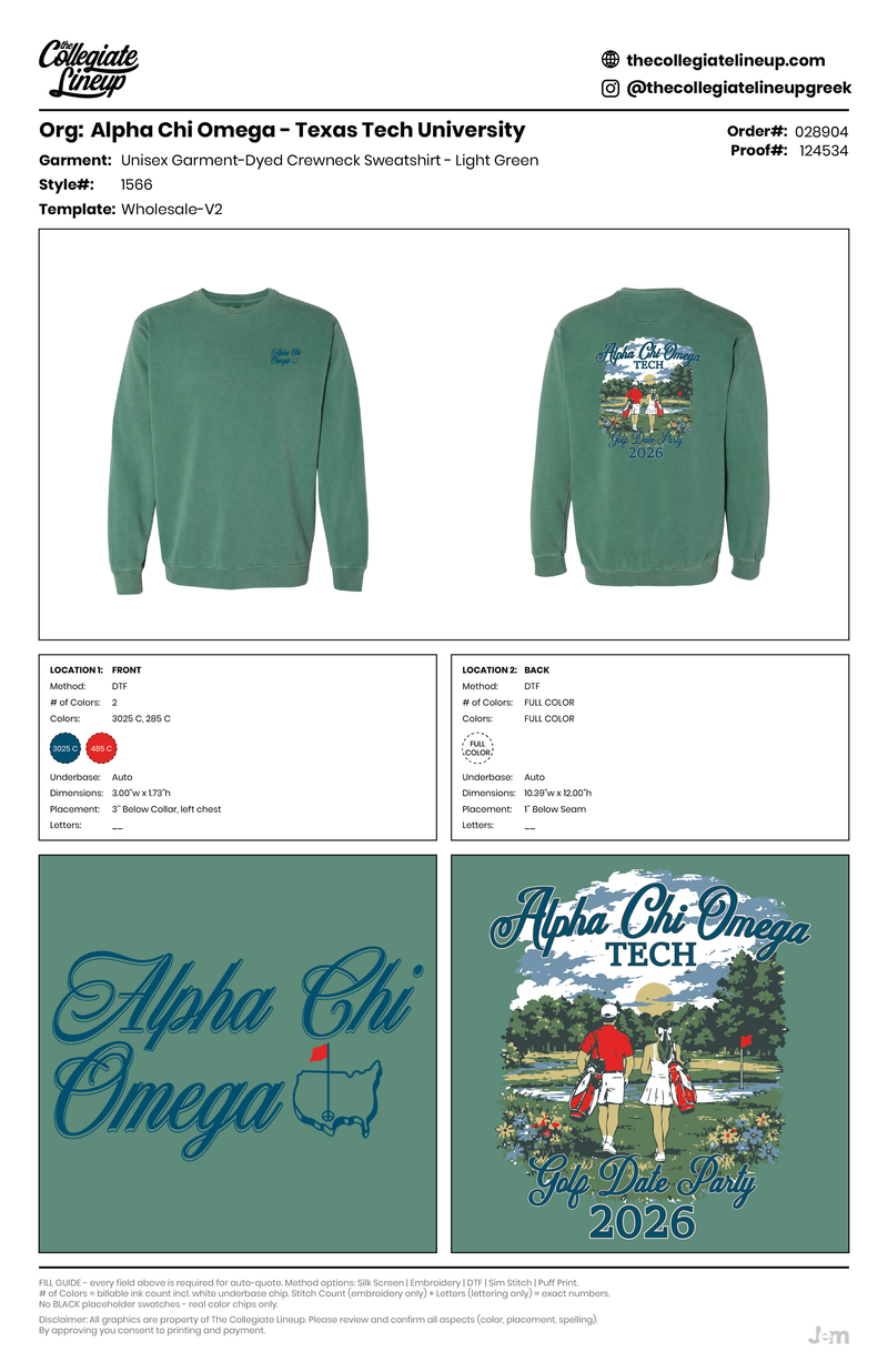 UNISEX GARMENT-DYED CREWNECK SWEATSHIRT — Light Green