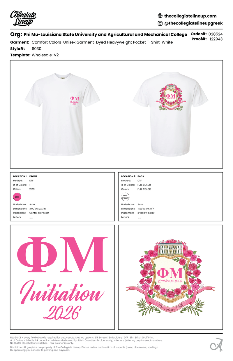 Garment-Dyed Heavyweight Pocket T-Shirt 6030 — White