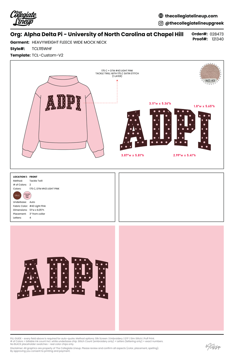 HEAVYWEIGHT FLEECE WIDE MOCK NECK