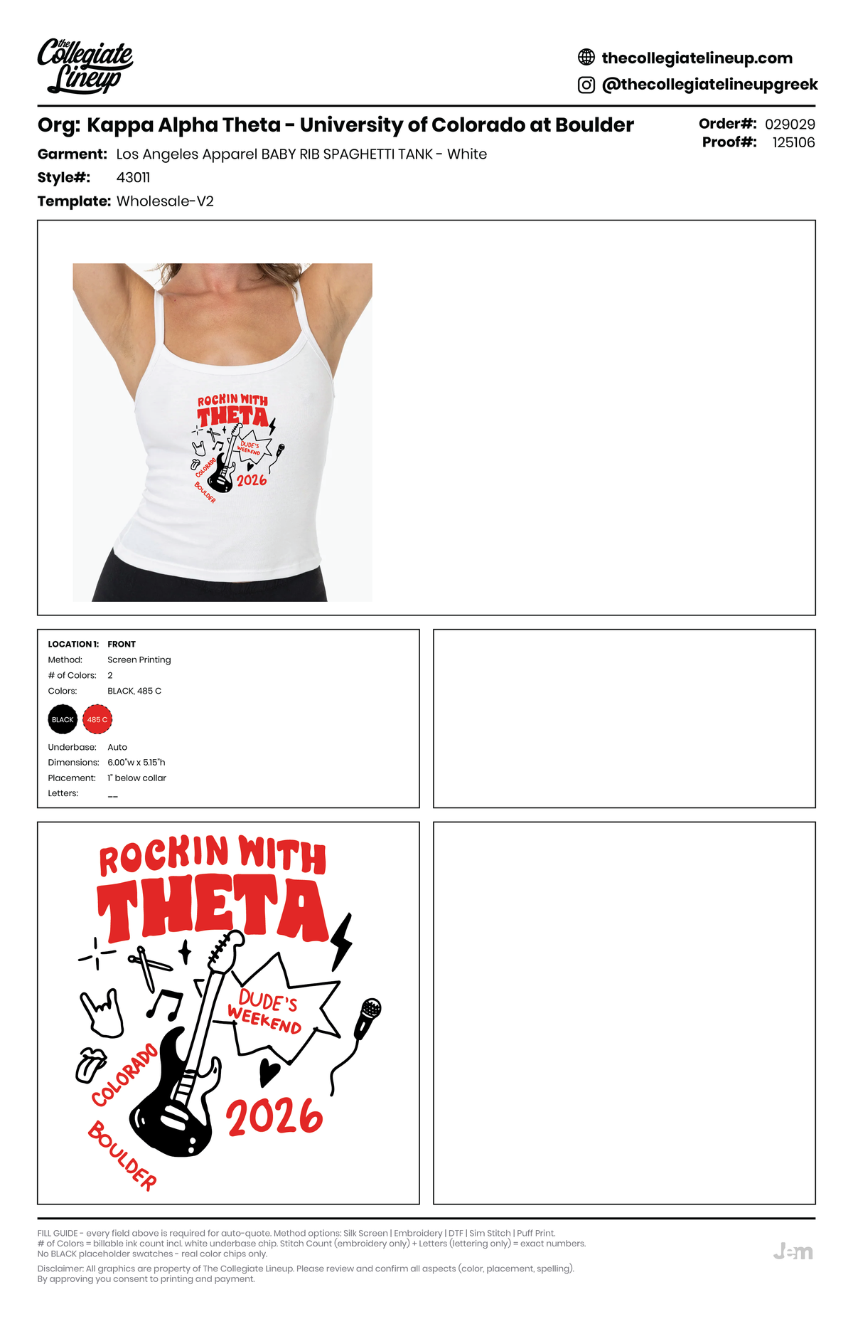 BABY RIB SPAGHETTI TANK — White